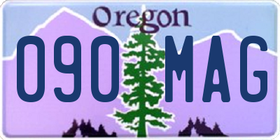 OR license plate 090MAG