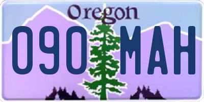 OR license plate 090MAH