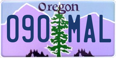 OR license plate 090MAL