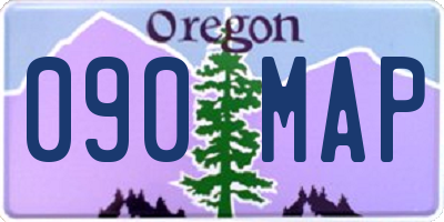 OR license plate 090MAP