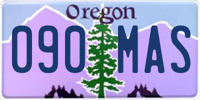 OR license plate 090MAS