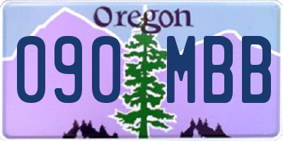 OR license plate 090MBB