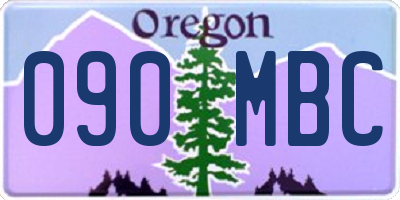OR license plate 090MBC