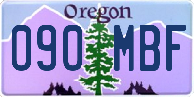 OR license plate 090MBF