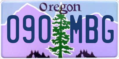 OR license plate 090MBG
