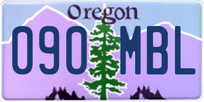 OR license plate 090MBL