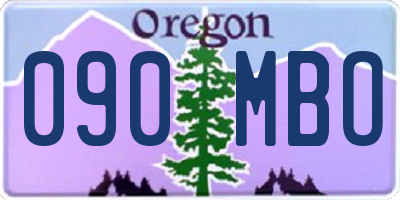 OR license plate 090MBO