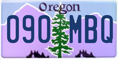 OR license plate 090MBQ
