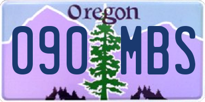 OR license plate 090MBS