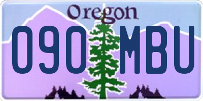 OR license plate 090MBU