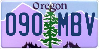 OR license plate 090MBV