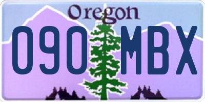 OR license plate 090MBX