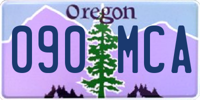 OR license plate 090MCA