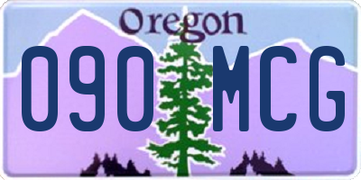 OR license plate 090MCG