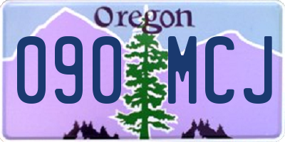 OR license plate 090MCJ