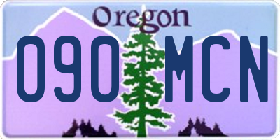 OR license plate 090MCN