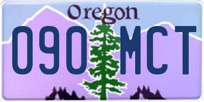 OR license plate 090MCT