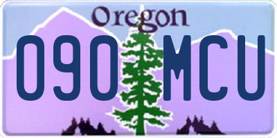 OR license plate 090MCU