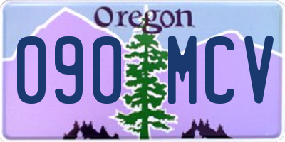 OR license plate 090MCV