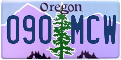 OR license plate 090MCW