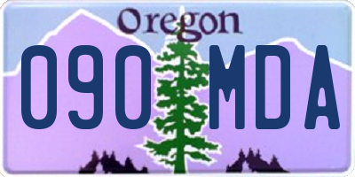 OR license plate 090MDA