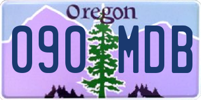 OR license plate 090MDB