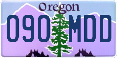 OR license plate 090MDD
