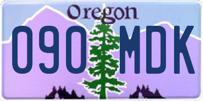 OR license plate 090MDK