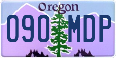OR license plate 090MDP