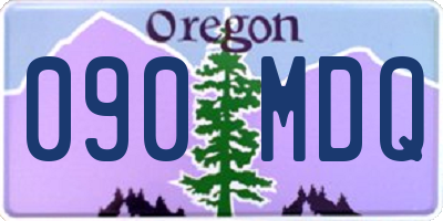OR license plate 090MDQ