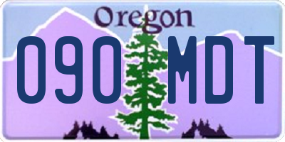 OR license plate 090MDT
