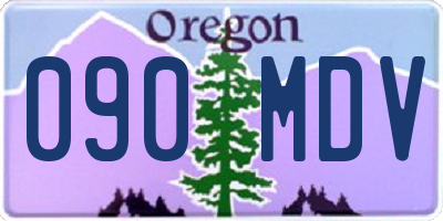 OR license plate 090MDV