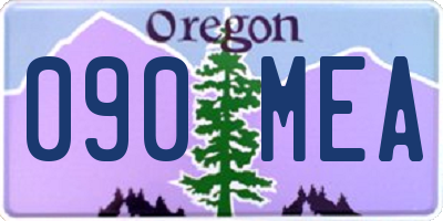 OR license plate 090MEA
