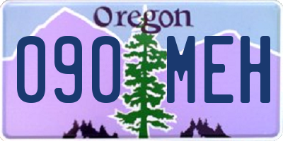 OR license plate 090MEH