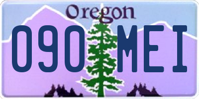 OR license plate 090MEI