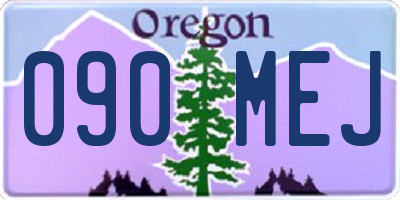 OR license plate 090MEJ