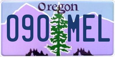 OR license plate 090MEL