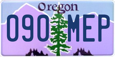 OR license plate 090MEP