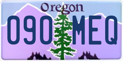 OR license plate 090MEQ