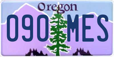OR license plate 090MES