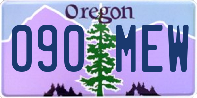 OR license plate 090MEW
