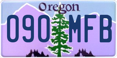 OR license plate 090MFB
