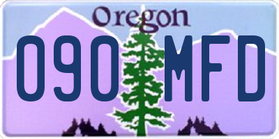 OR license plate 090MFD