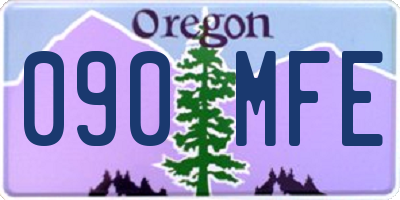 OR license plate 090MFE