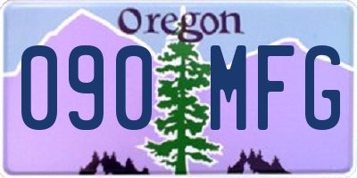OR license plate 090MFG
