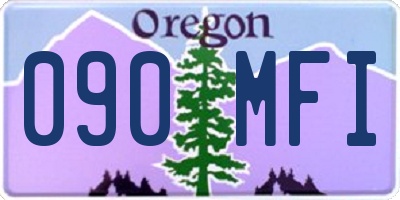 OR license plate 090MFI