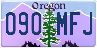 OR license plate 090MFJ
