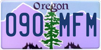 OR license plate 090MFM