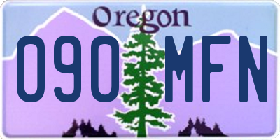 OR license plate 090MFN