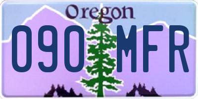 OR license plate 090MFR